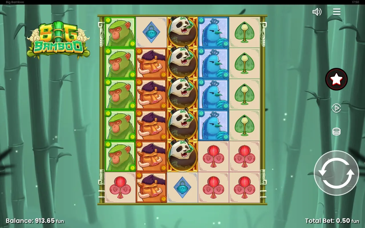 Mystery Bamboo deckt einen kompletten Panda-Stapel auf